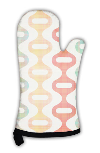 Oven Mitt, Geometric Pattern