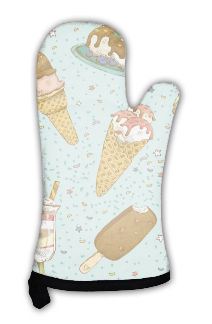 Oven Mitt, Icecream Pattern