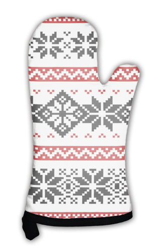 Oven Mitt, Nordic Pattern