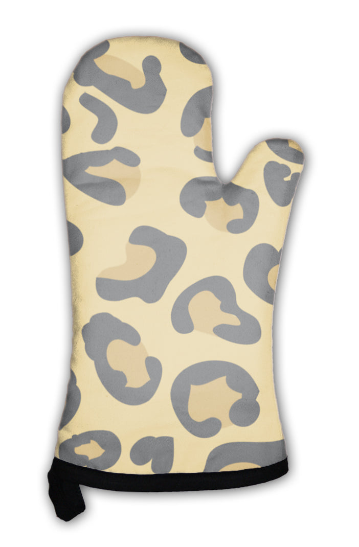 Oven Mitt, Tiling Animal Print Pattern Leopard Skin
