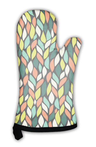 Oven Mitt, Abstract Handdrawn Pattern