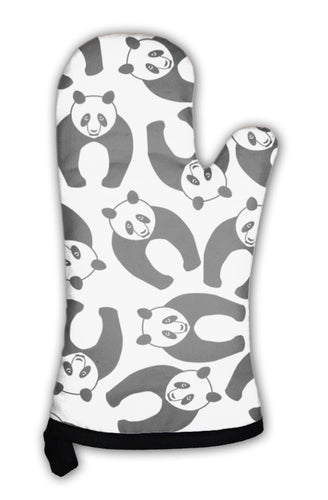 Oven Mitt, Panda Pattern