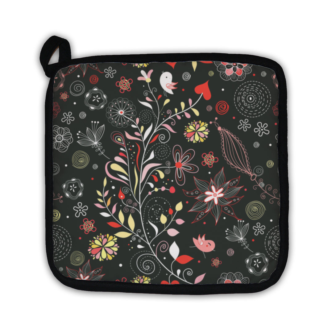 Potholder, Plant Light With Birds