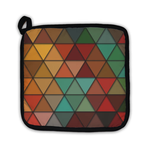 Potholder, Retro Pattern Of Geometric Shapes
