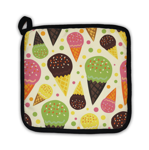 Potholder, Pattern Of Ice Cream