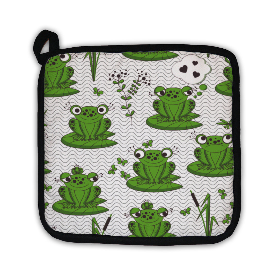 Potholder, Pattern Frogs