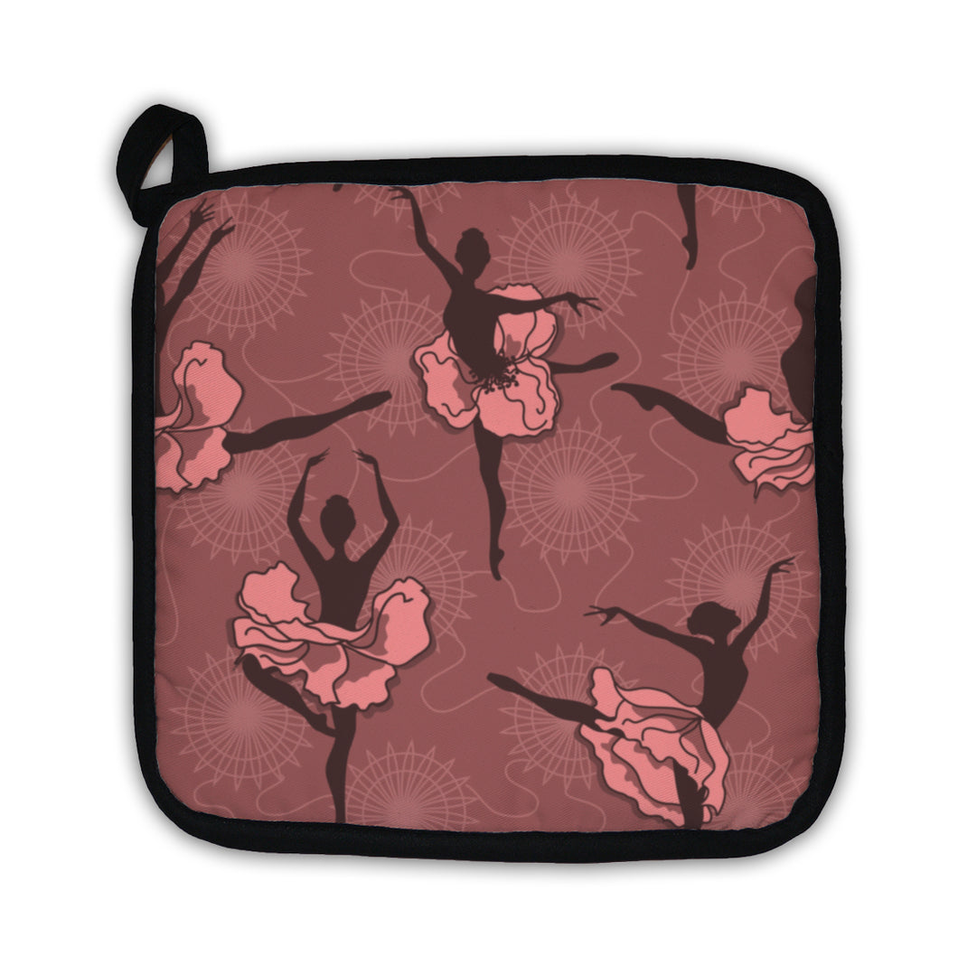 Potholder, Pattern Of Ballet Dancers