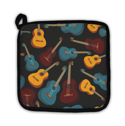 Potholder, Pattern Isolated Guitars