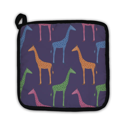 Potholder, Pattern With Giraffes