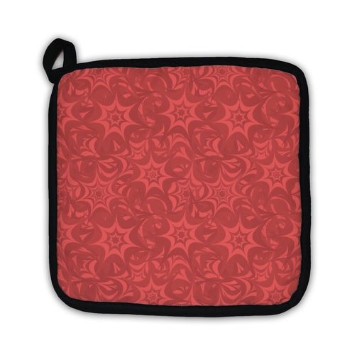 Potholder, Coral Star Pattern