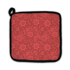 Potholder, Coral Star Pattern