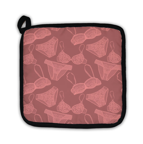 Potholder, Hand Drawn Sexy Lingerie Set