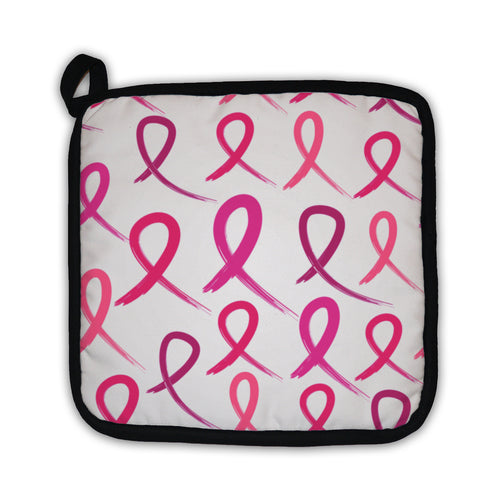 Potholder, Breast Cancer Awareness Pink Ribbons Pattern Eps10 File
