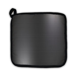 Potholder, Dark Grey Brushed Metal Industrial