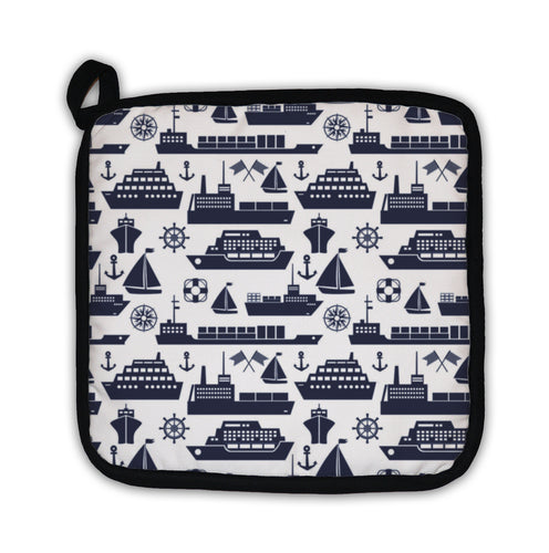 Potholder, Ships And Boats Marine