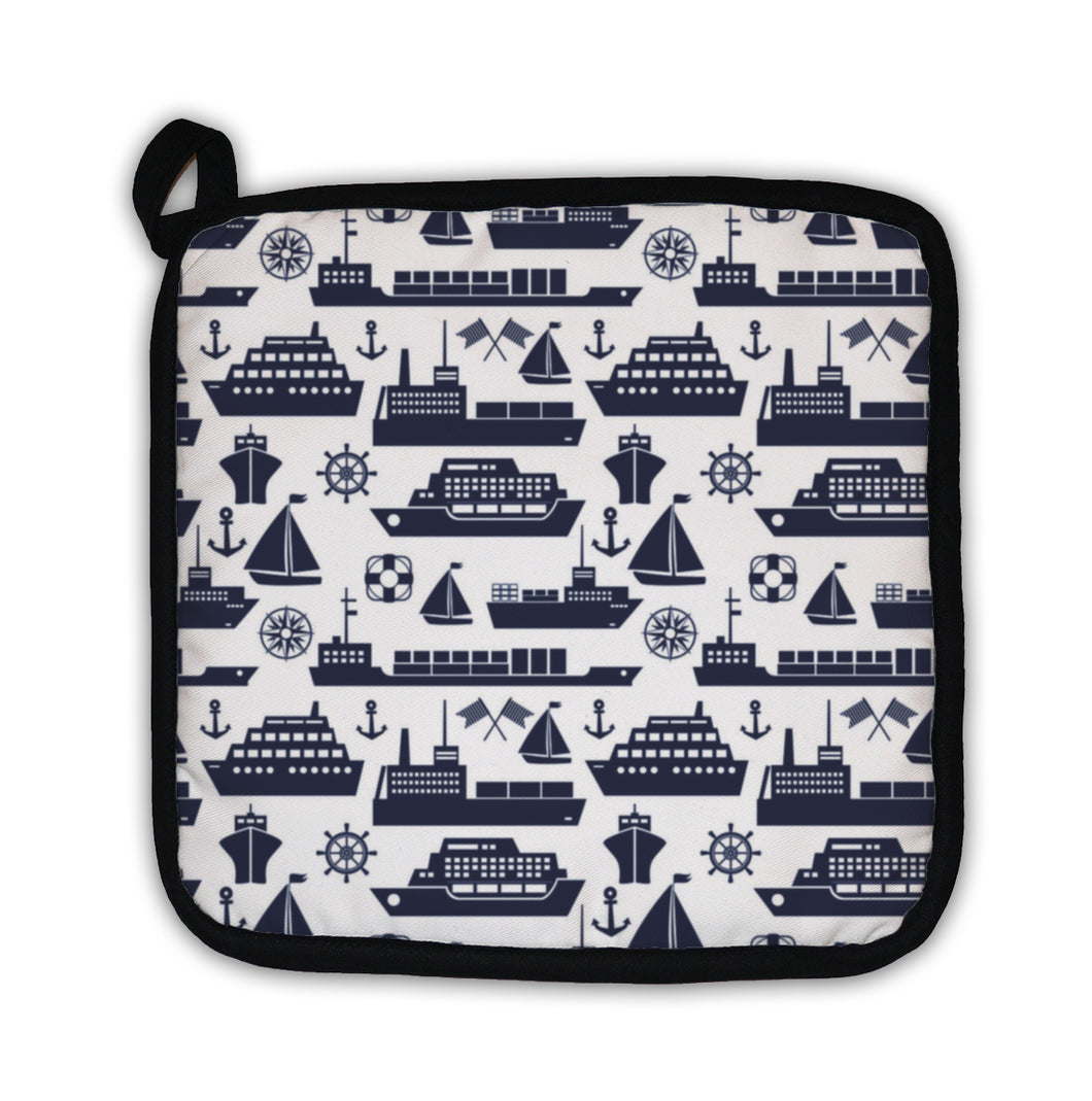 Potholder, Ships And Boats Marine