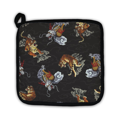 Potholder, Pattern Tiger And Dragon