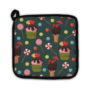Potholder, Sweet Assortment Retro Wallpaper