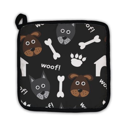 Potholder, Cartoon Pattern With Dogs