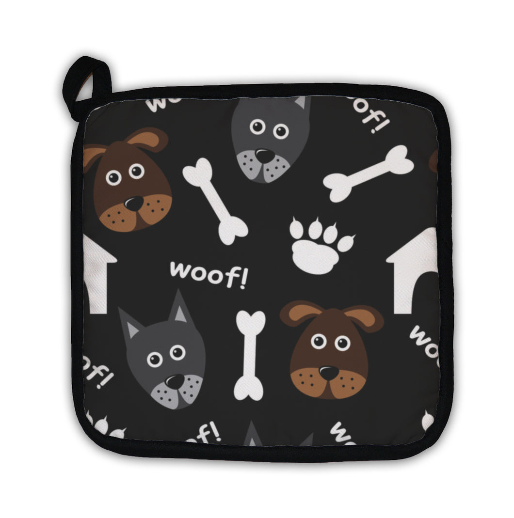 Potholder, Cartoon Pattern With Dogs