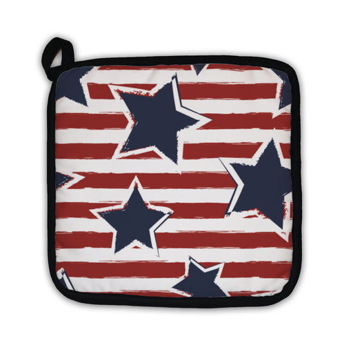 Potholder, Happy 4th Of July Usa Independence Day Seaml