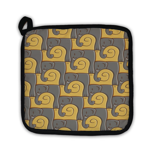 Potholder, Snail And Elephant Pattern