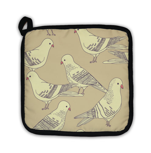 Potholder, Pattern With Pigeon Birds