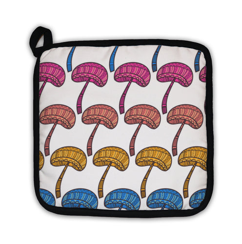 Potholder, Mushrooms