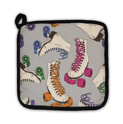 Potholder, Pattern With Roller Skates