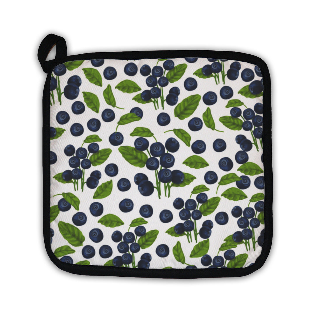 Potholder, Blueberry Pattern