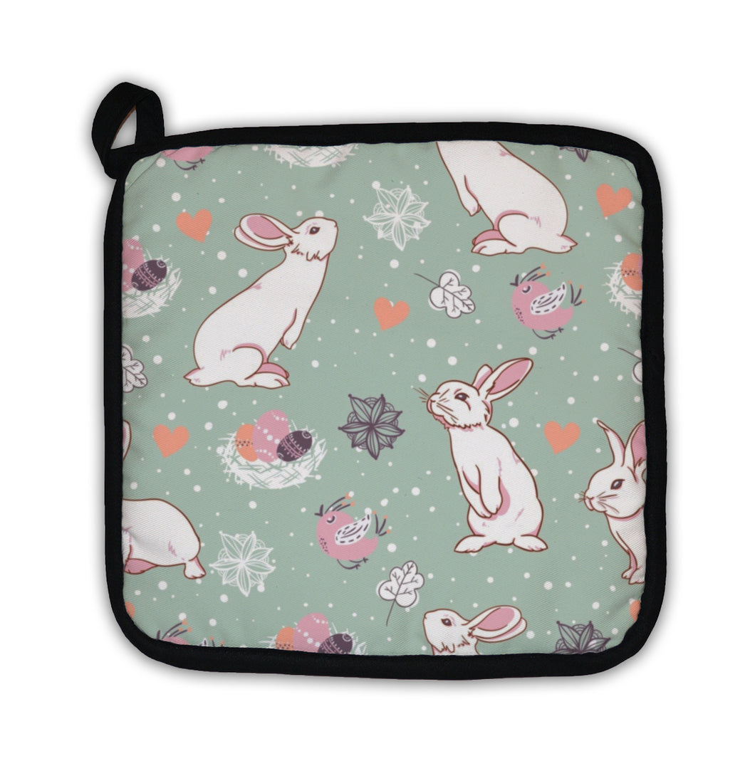 Potholder, Rabbit Easter Pattern