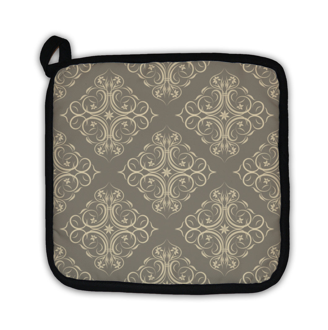 Potholder, Damask
