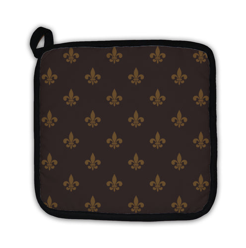Potholder, Royal Lily Fleur De Lis Pattern