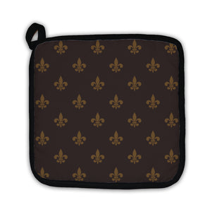 Potholder, Royal Lily Fleur De Lis Pattern