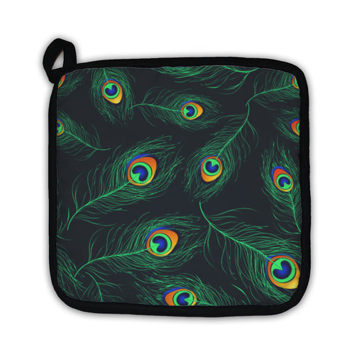 Potholder, Pattern Of Peacock Feathers