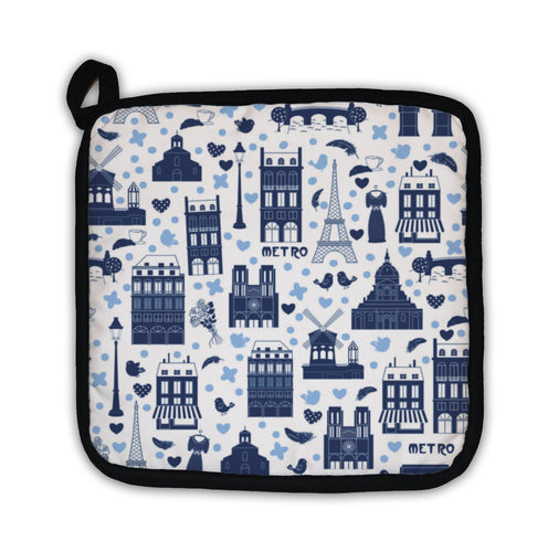 Potholder, Paris Pattern