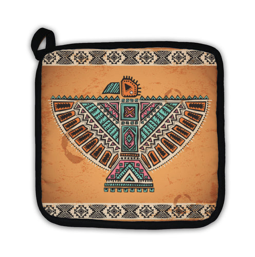 Potholder, Tribal Native American Eagle Symbols