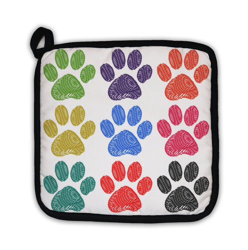 Potholder, Paw Prints