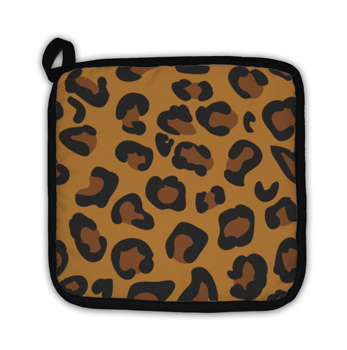 Potholder, Tiling Animal Print Pattern Leopard Skin