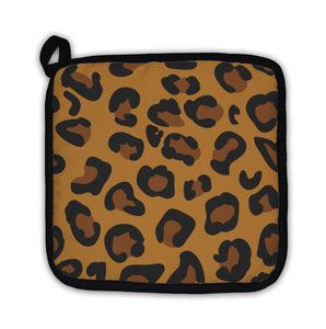Potholder, Tiling Animal Print Pattern Leopard Skin