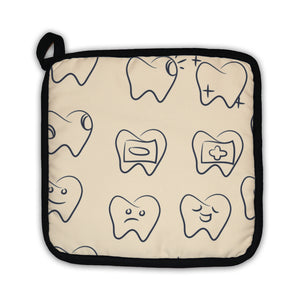 Potholder, Pattern Doodle Teeth Set