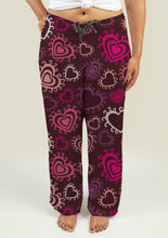 Load image into Gallery viewer, Ladies Pajama Pants with Hearts