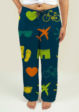 Load image into Gallery viewer, Ladies Pajama Pants with Summer Theme