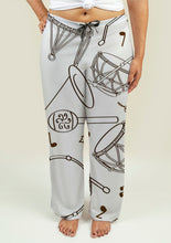 Load image into Gallery viewer, Ladies Pajama Pants with Drum Set Pattern
