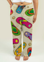 Load image into Gallery viewer, Ladies Pajama Pants with Flip Flop Pattern