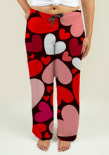 Load image into Gallery viewer, Ladies Pajama Pants with Hearts Pattern