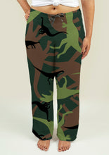 Load image into Gallery viewer, Ladies Pajama Pants with Dinosaur Camouflage