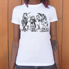 Load image into Gallery viewer, Alice And Unicorn T-Shirt (Ladies)