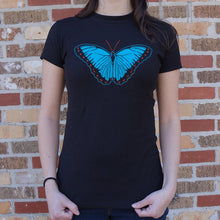 Load image into Gallery viewer, Blue Morpho Butterfly T-Shirt (Ladies)