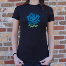 Load image into Gallery viewer, Blue Rose T-Shirt (Ladies)
